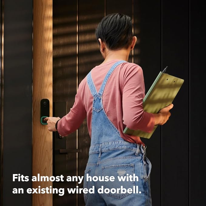 ecobee Smart Video Doorbell Camera (Wired) - with Industry Leading HD Camera, Smart Security, Night Vision, Person and Package Sensors, 2-Way Talk, and Video & Snapshot Recording