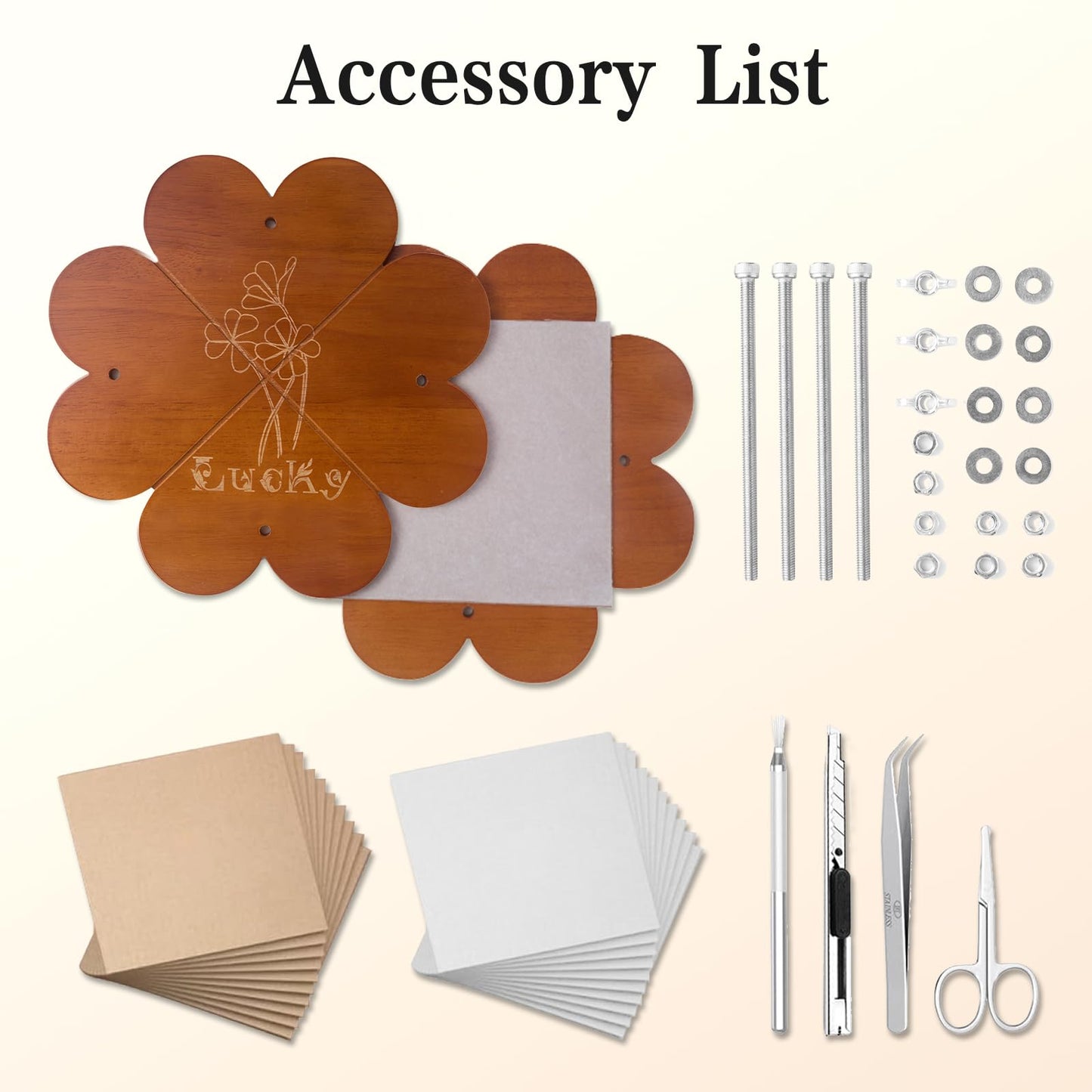 PAZIONMI Extra Large Flower Press Kit – Flower Preservation/Drying Kit for DIY Wedding Bouquet Preservation, DIY Pressed Plant Preservation, 11"x11"Wooden Pressing Boards