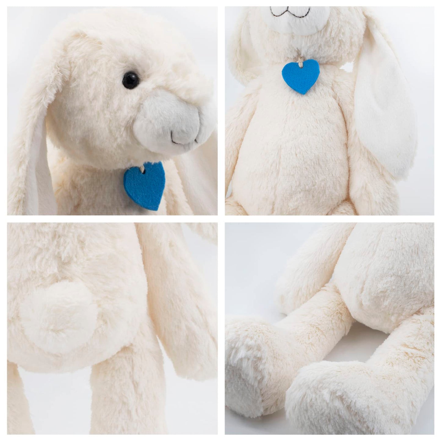 Bunny Stuffed Animals, Easter Basket Stuffers, Lovely Rabbit Bedtime Friend, Huggable Gifts for Kids,18.5 inches
