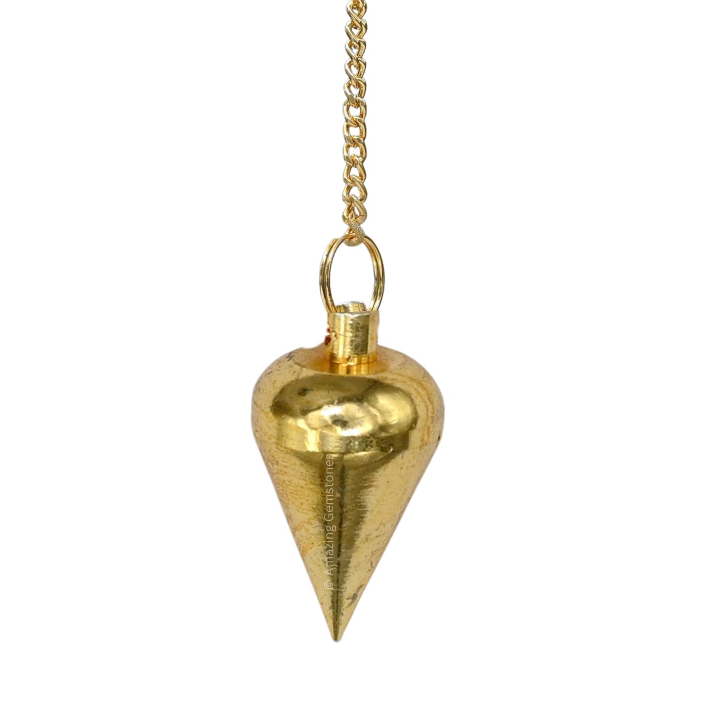 Amazing Gemstone Healing Metal Pendulums for Divination, Gold Dome Cone Steel Copper Pendulum High Energy Pendulo de Bronce Pendulos de Mesa MP95