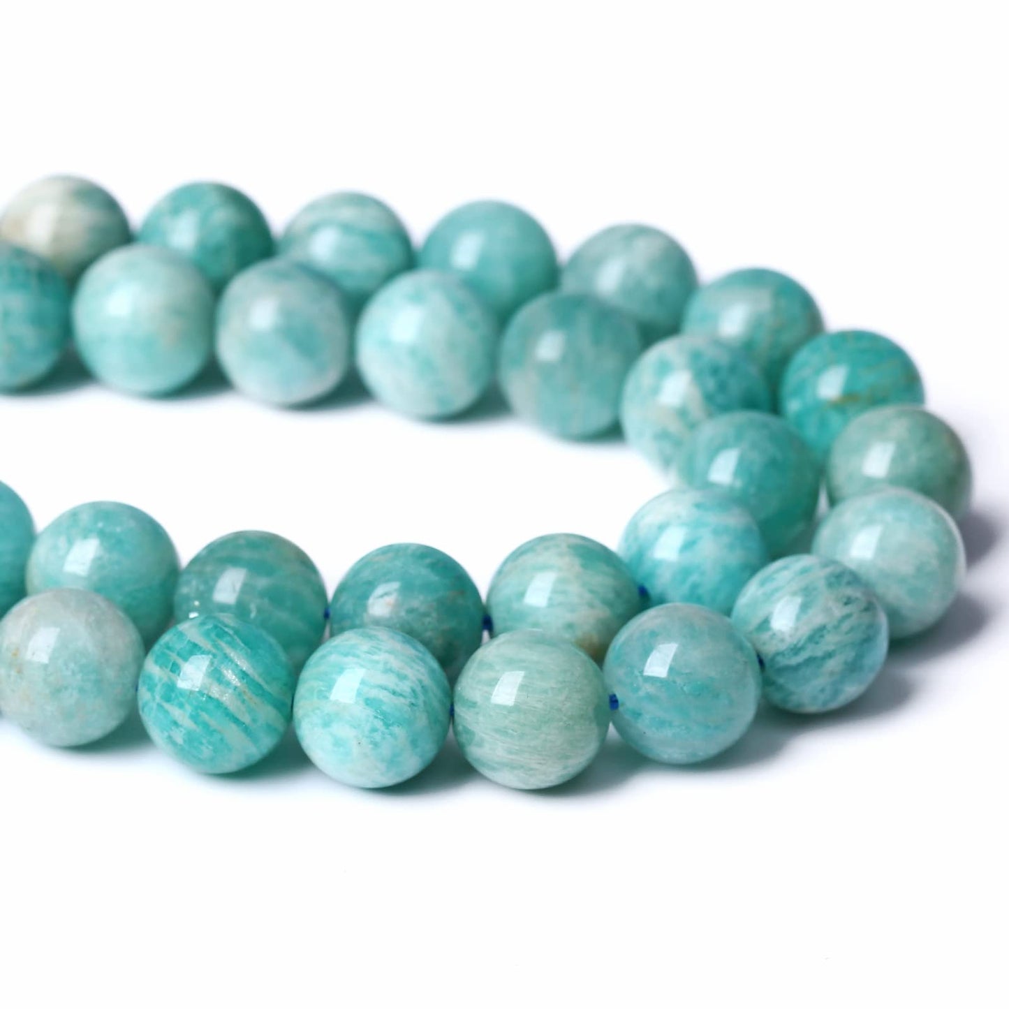 6MM 60PCS Natural Stone Amazonite Gemstone 2A Grade Crystal Loose Beads for Jewelry Making DIY Bracelet Necklace 1 Strand