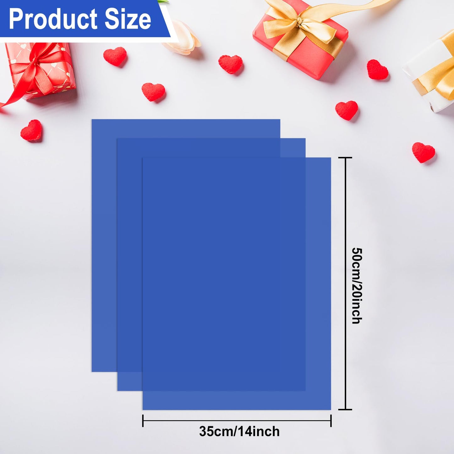 NEBURORA 100 Sheets Blue Tissue Paper Bundles 60 Sheets Halloween Tissue Paper