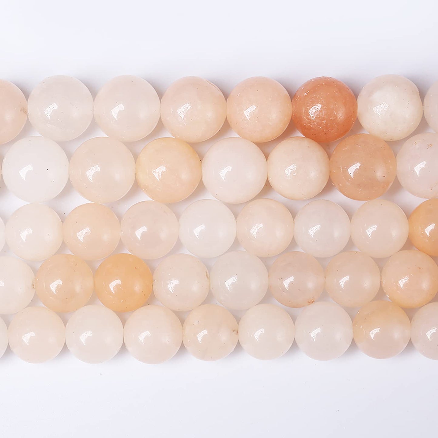 46PCS 8mm Natural Pink Aventurine Gemstone Beads Round Loose Spacer Stone Beads for Jewelry Making DIY Bracelet Necklace Materials 15"