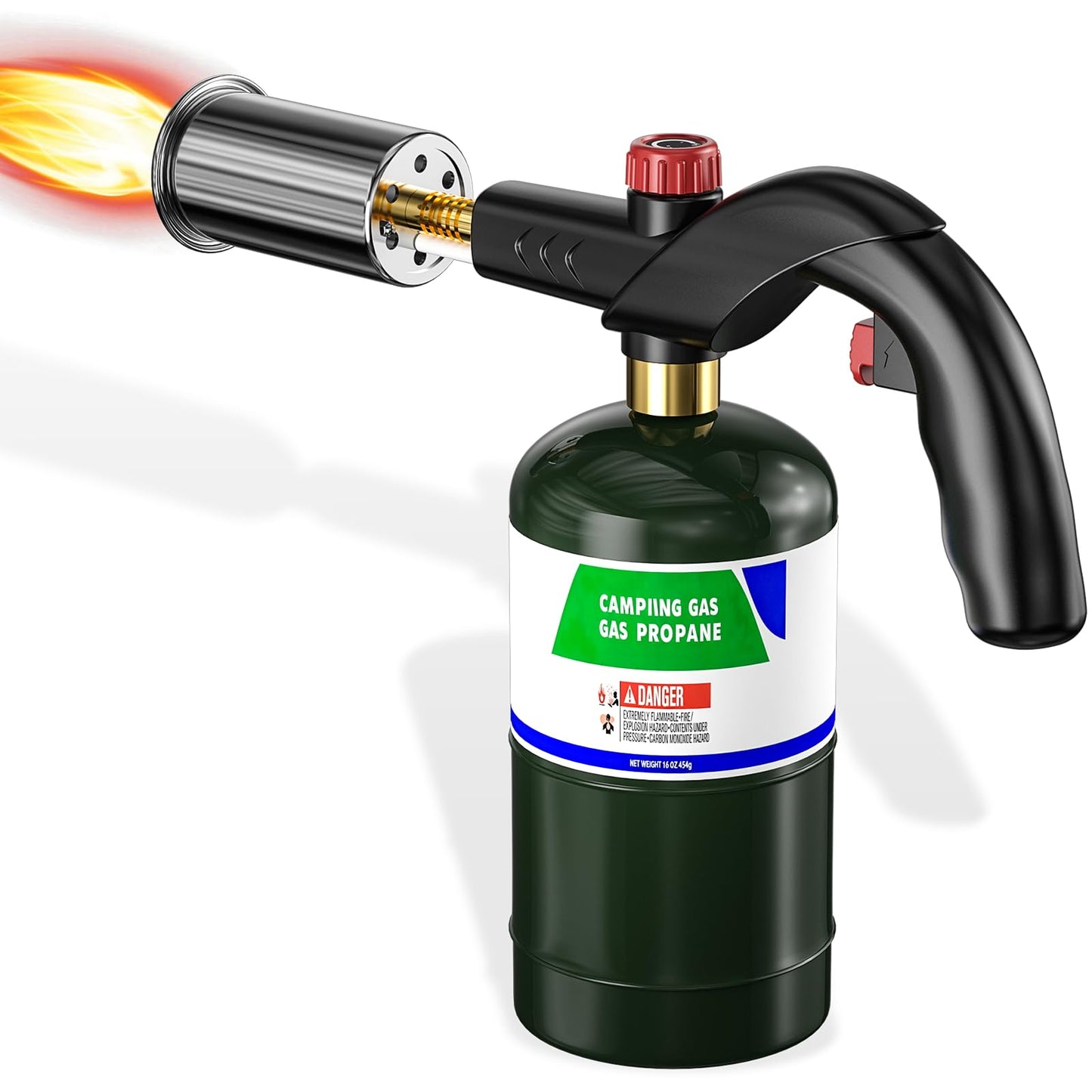 Yunziling Propane Torch – Adjustable Grill Torch with Flame Control for Steak, BBQ, Campfire & Charcoal Starter – Professional Kitchen Torch for Culinary & Outdoor Use (Propane Tank Not Included)