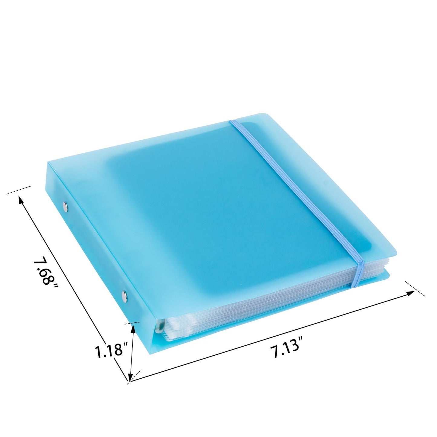 UNIMEIX 24 Pcs Magnetic Sheets for Die Storage with Purple and Blue Binder Covers, Stamp and Die Storage Pockets Storage for Card Making Supplies(0.8 mm Thickness)