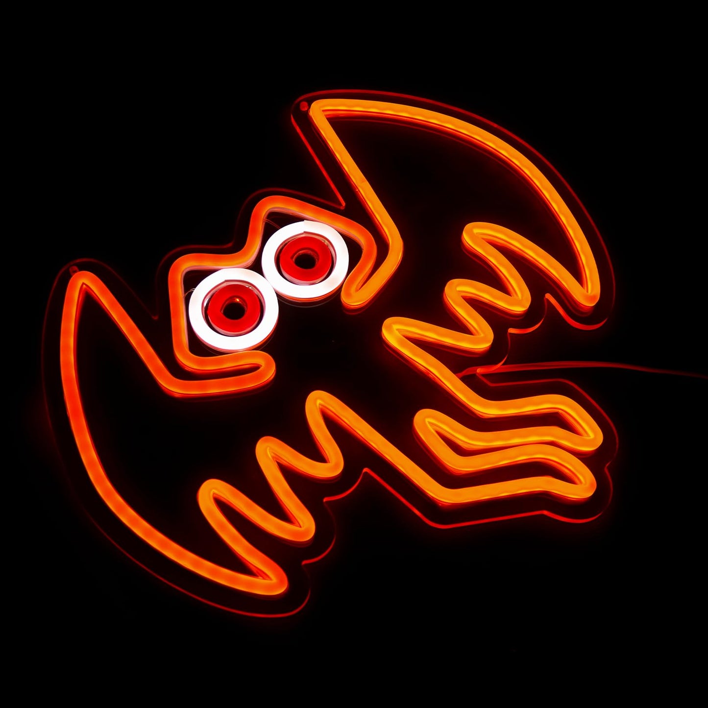 qbanziou Mothman Neon Signs for Wall Decor，Led Neon Light for Bedroom Office Party，Christmas Gifts for Children