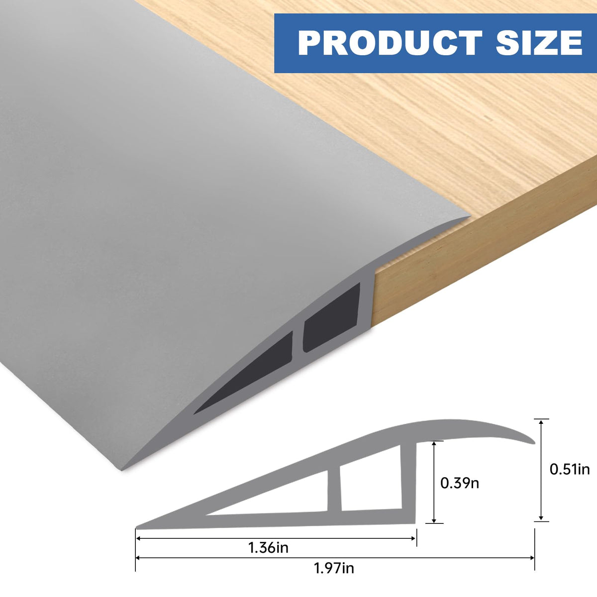 Vinyl Door Threshold Flooring Transition Strip Self Adhesive Carpet Edging Strip for Laminate Doorway Edge Threshold from 1