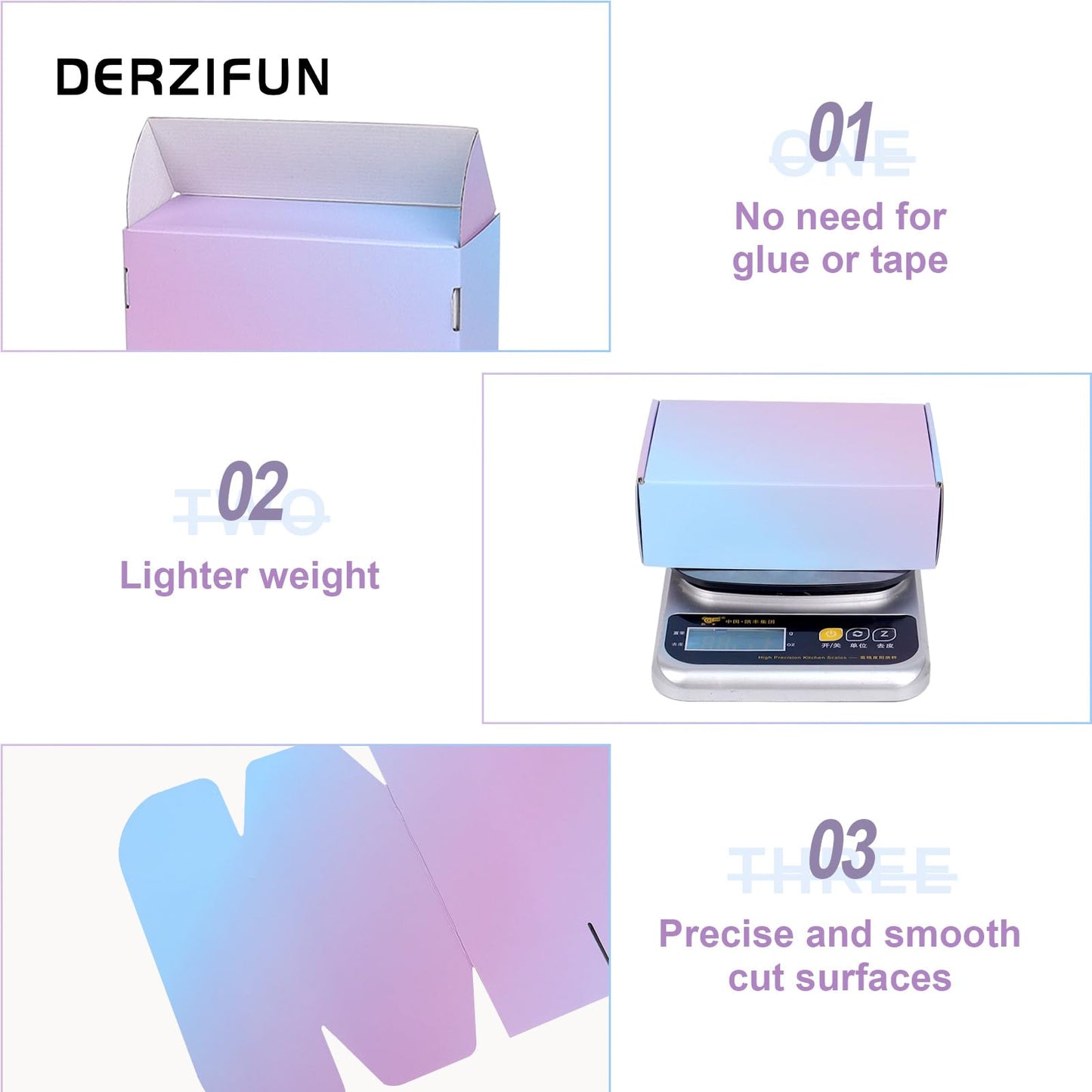 DERZIFUN 6x4x2 Inch Small Shipping Boxes for Small Business, 30 Pack Purple Mailing Boxes Corrugated Cardboard Mailer Gift Packaging Box