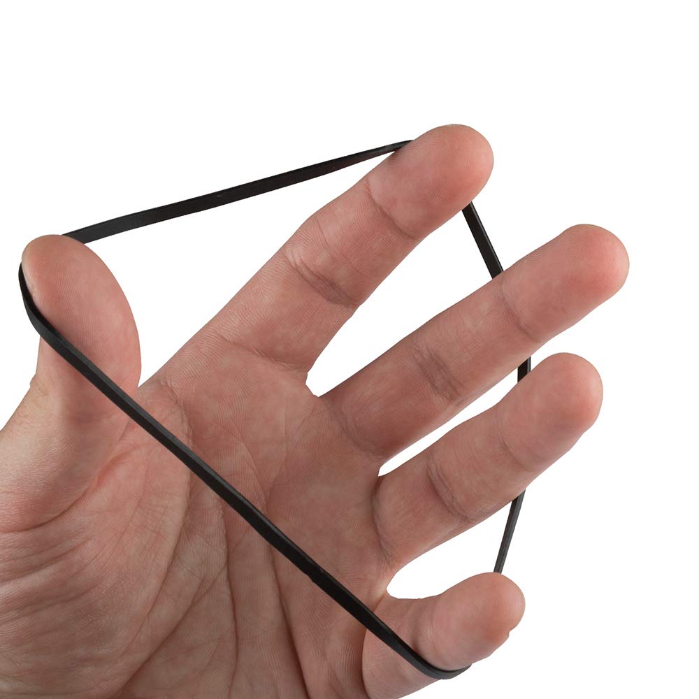 JAM PAPER Durable Rubber Bands - Size 117B - Black Multi-Purpose Rubberbands - 100/Pack