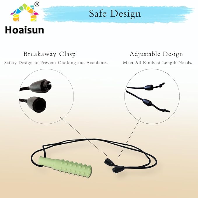 Chew Necklaces for Sensory Kids Boys, 8 Pack Chewy Necklace Sensory Toys for Kids with Autism, ADHD, SPD, Biting, Silicone Autism Sensory Products Chew Toys for Adults Reduce Chewing Biting Fidgeting