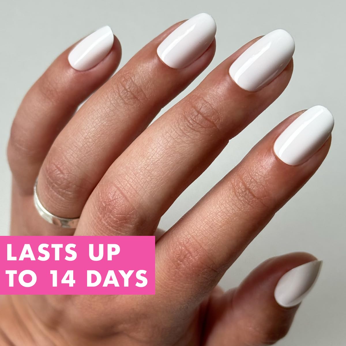 Olive & June Instant Mani Press-On Nails (Glue) | 42 Fake Nails, 21 Sizes | Non-Toxic, Long-Lasting Recycled Materials Realistic Look | Spring Flowers & Patterns | Short, Round | CCT Gradient
