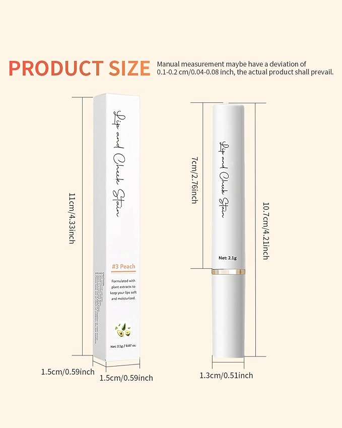PH Color Changing Lipstick, Waterproof Temperature Color Change Lip Balm, Multi-Use Lip and Cheek Tinted Lip Gloss, Long-Lasting Hydrating Moisturizing Lip Tint, Festival Makeup Gift for Women-02 Red