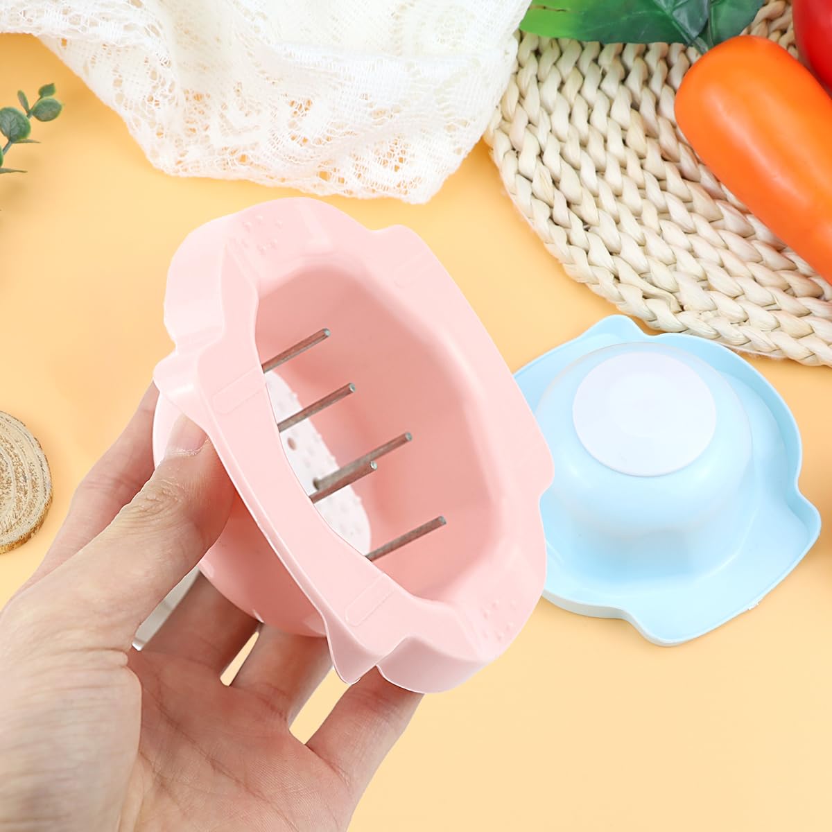 DOERDO 2Pcs Food Safety Holder for Mandolin Slicer Food Slicer Cutter Finger Guard Vegetable Cutting Finger Protector