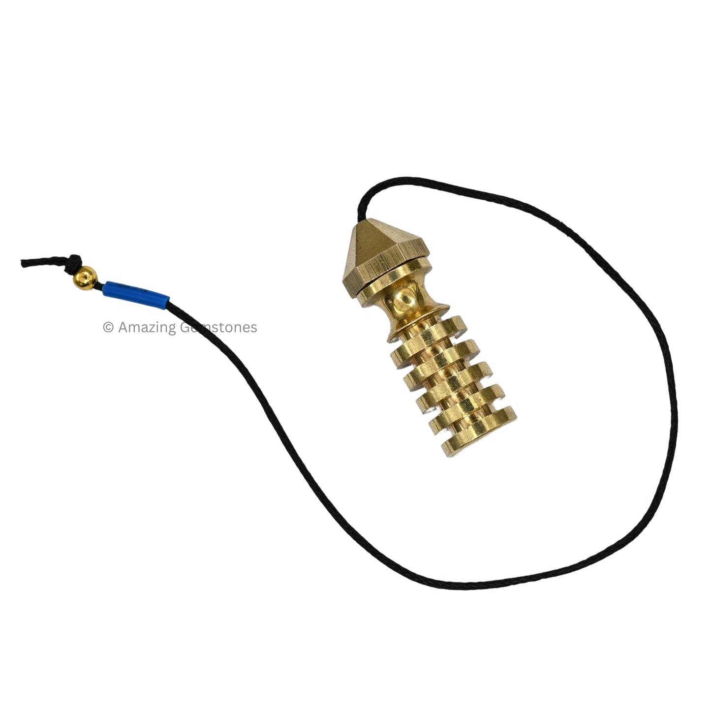 Healing Metal Pendulums for Divination, Gold 5 Ring with Head Openable Steel Copper Pendulum High Energy Pendulo de Bronce Pendulos de Mesa MP81
