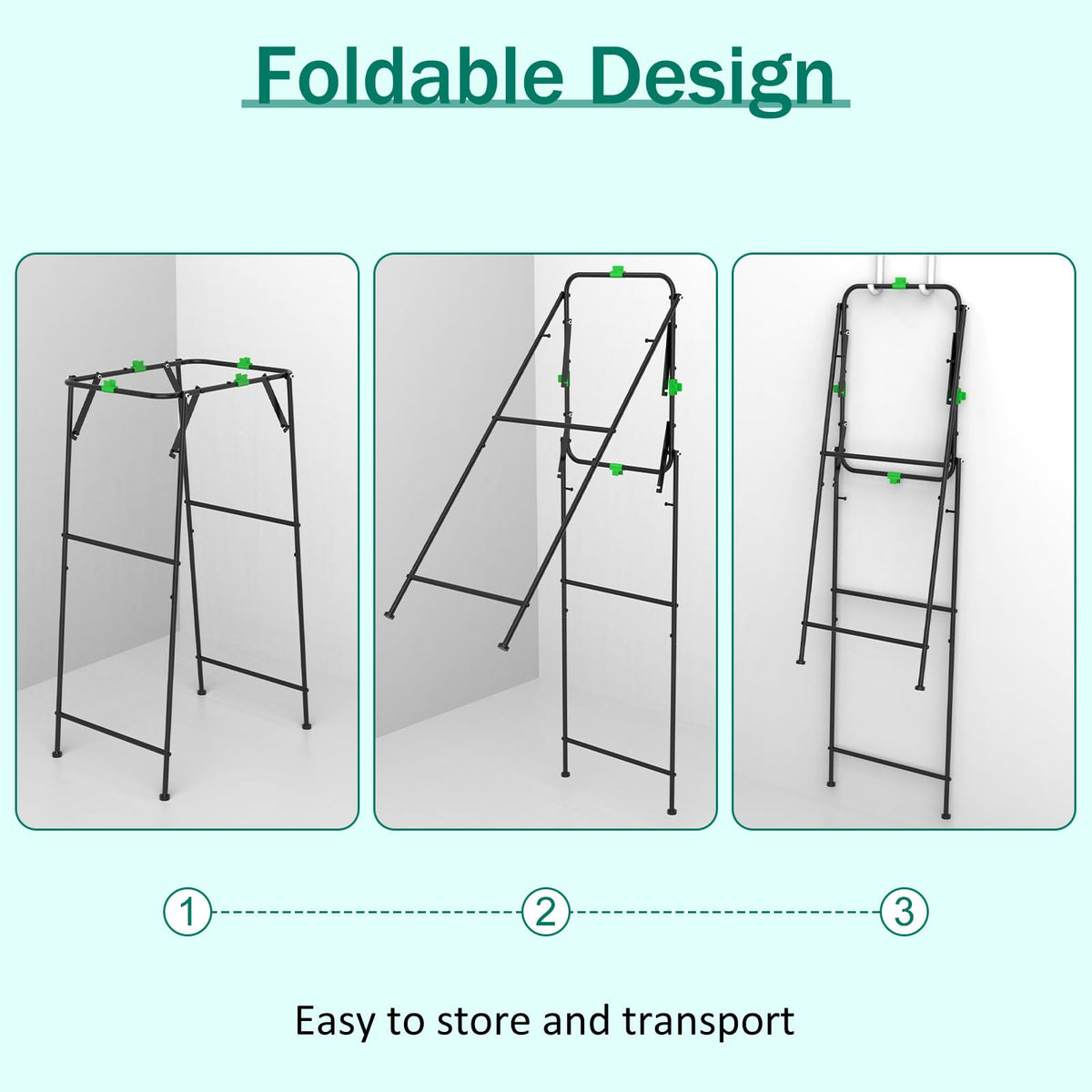Foldable Trash Bag Holder Stand