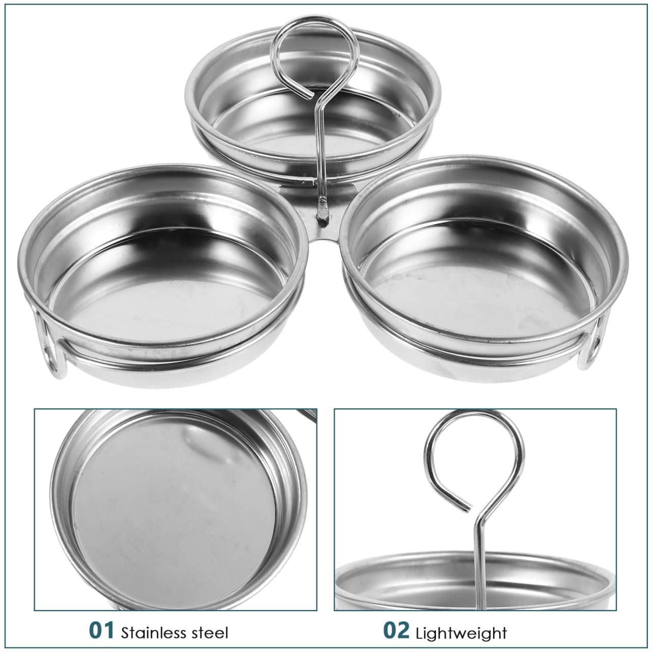 ULTECHNOVO Egg Poacher Cup 1-Cup Stainless Steel – Nonstick Coating Removable Rack – for Stovetop Steaming Poaching Boiling for Individual Eggs