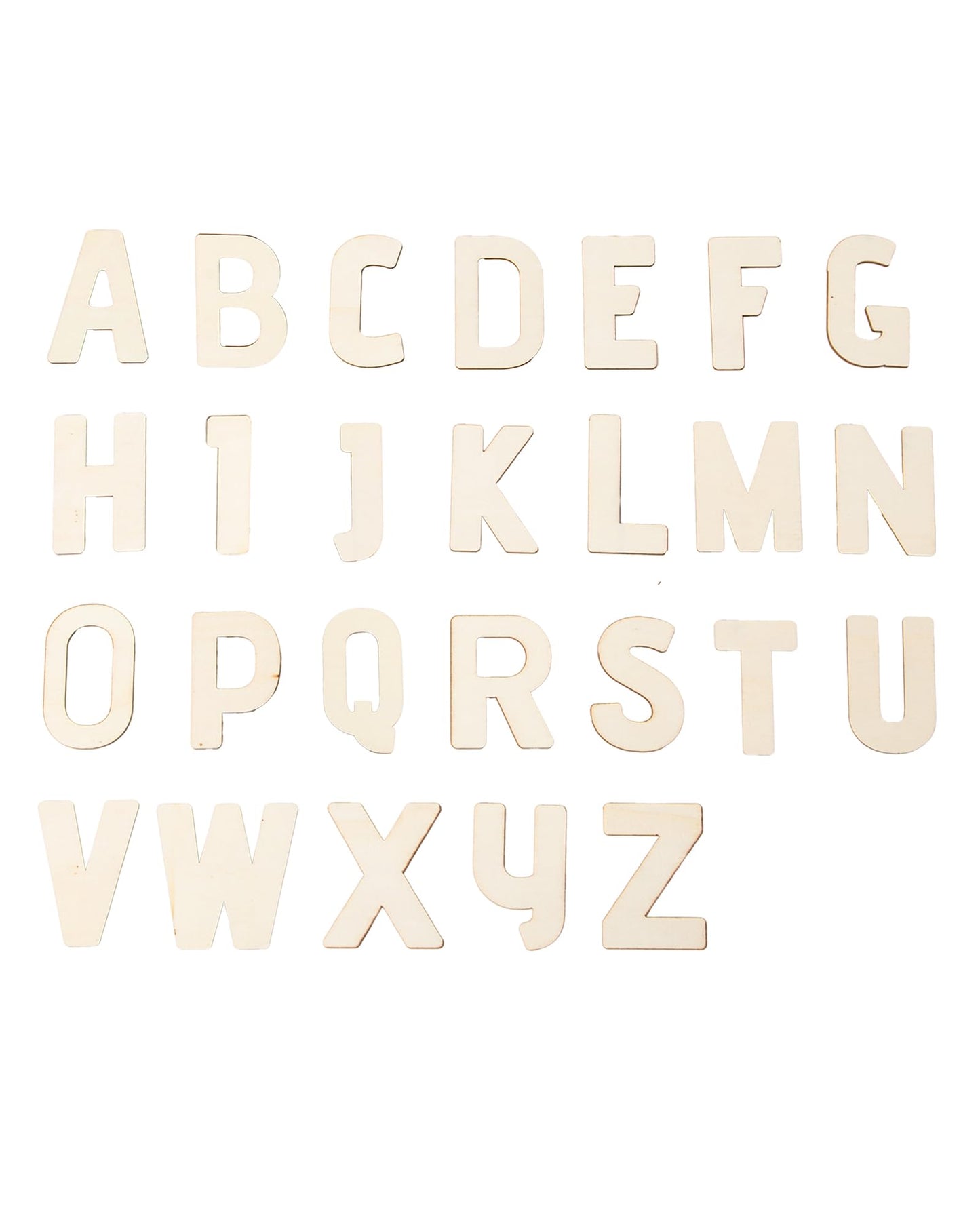 3 Inch 240 Pieces Wood Unfinished Letters Unpainted Wooden Surface Alphabet Letters for Hobby DIY Crafts (3IN)