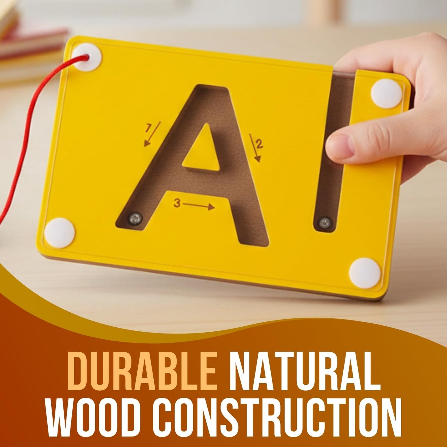 Fun Express 13 3/4" x 9 3/4" Alphabet Wood Tracing Boards – 26 Pieces