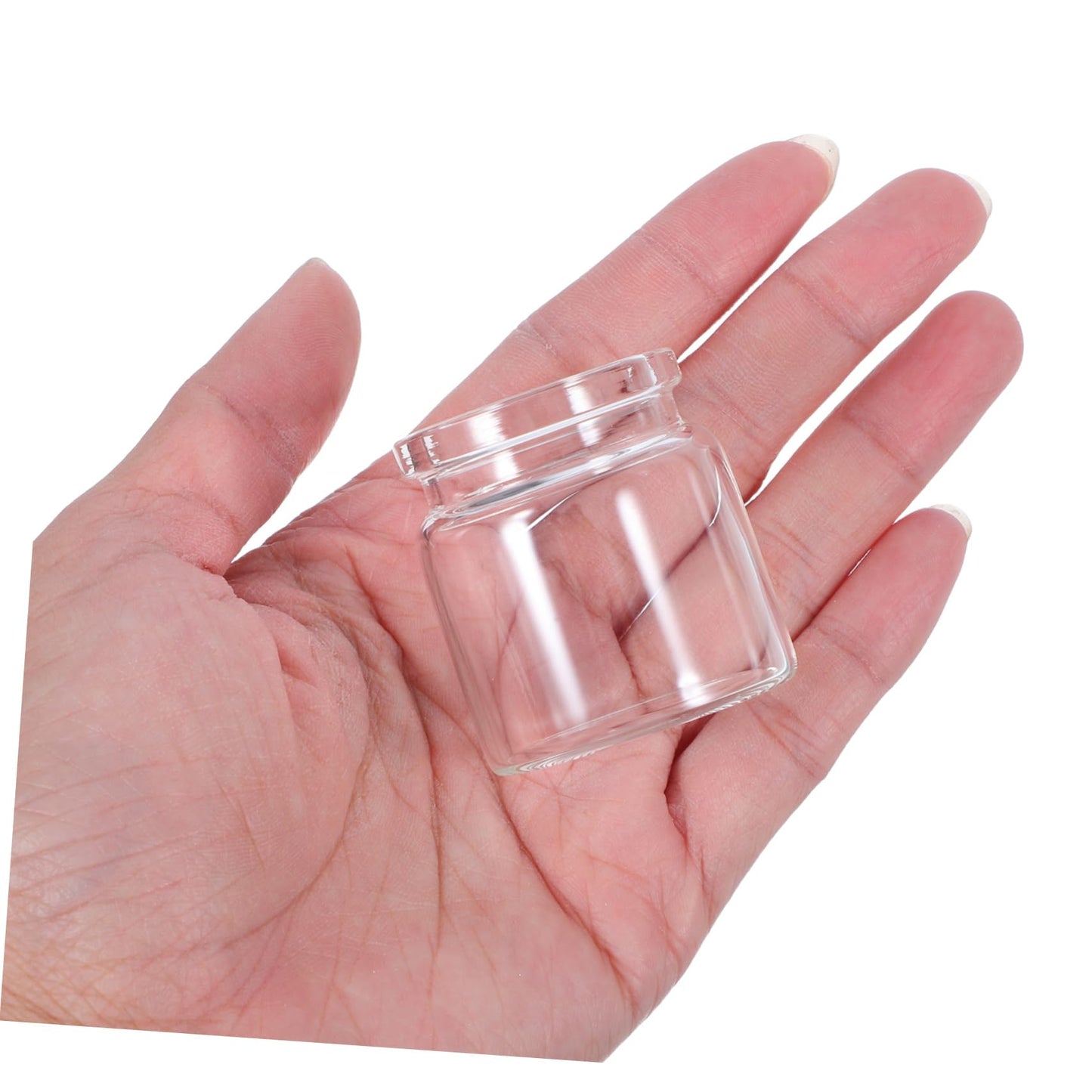POPETPOP 10pcs Mini Succulent Glass Bottle Landscape Bottle Decoration Terrarium for Air Plants Test Tube Vials Micro Landscape Eco
