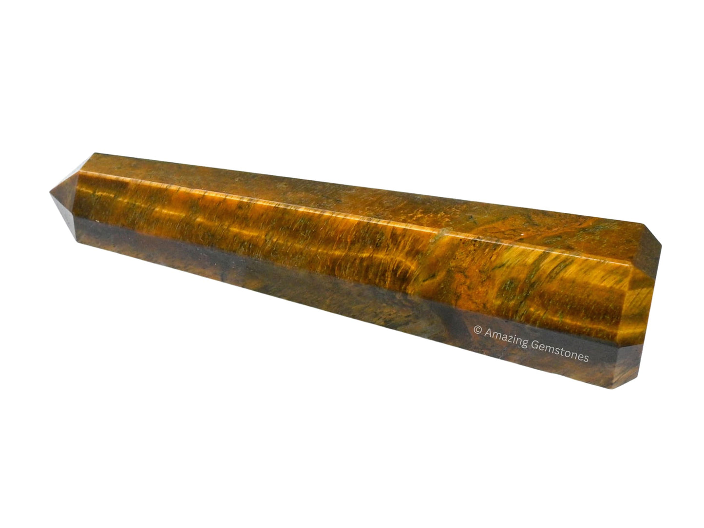 Amazing Gemstone Tiger Eye Crystal Towers, Natural Healing Crystal Point Obelisk for Reiki Healing and Crystal Grid (3" to 4" INCH)