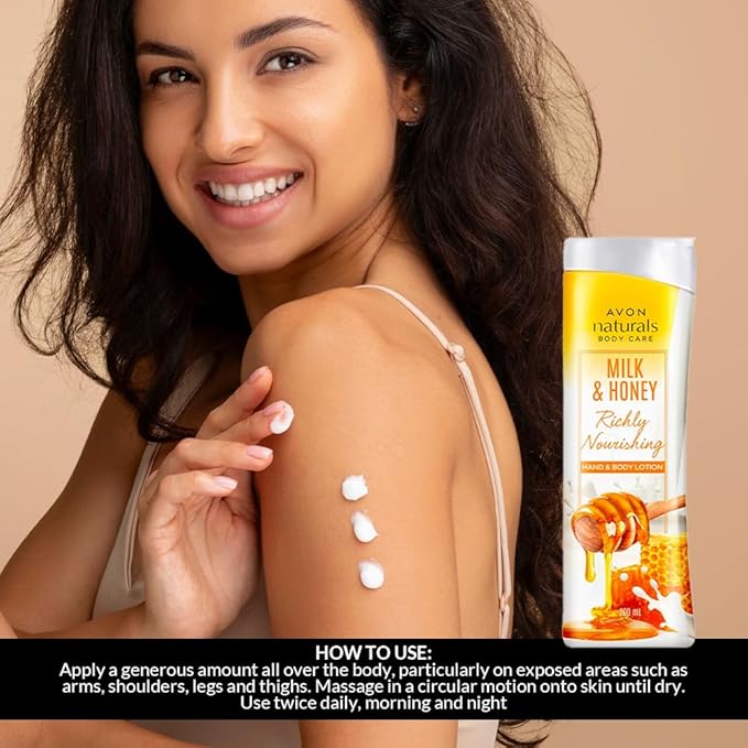 AVON Naturals Body Care Milk and Honey Hand and Body Lotion - 200ml
