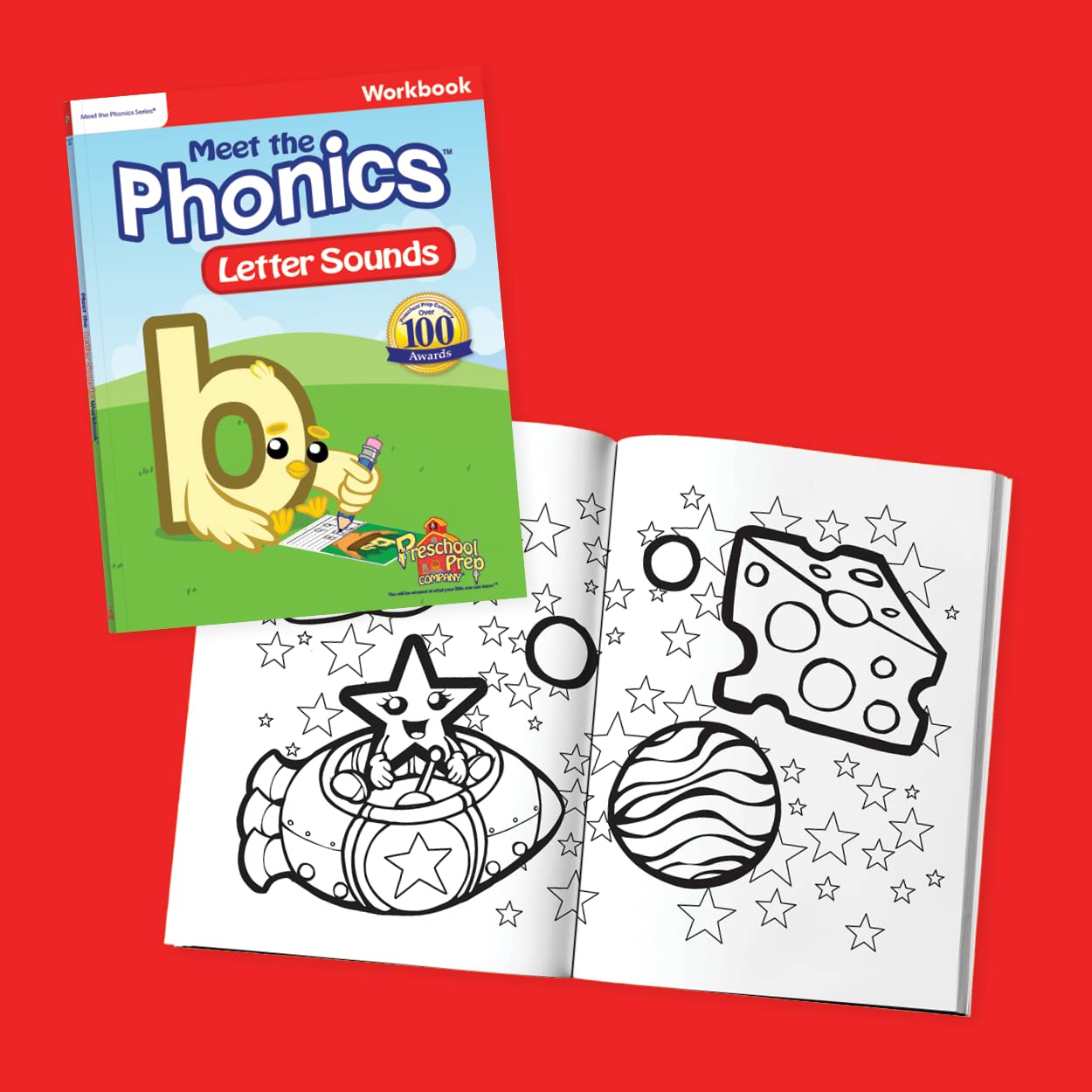 Preschool Prep Company Basics/Reading WORKBOOK Bundle with 5 Workbooks – Preschool Prep Basic Skills, Meet the Sight Words, Meet the Phonics Letter Sounds, Digraphs, & Blends!