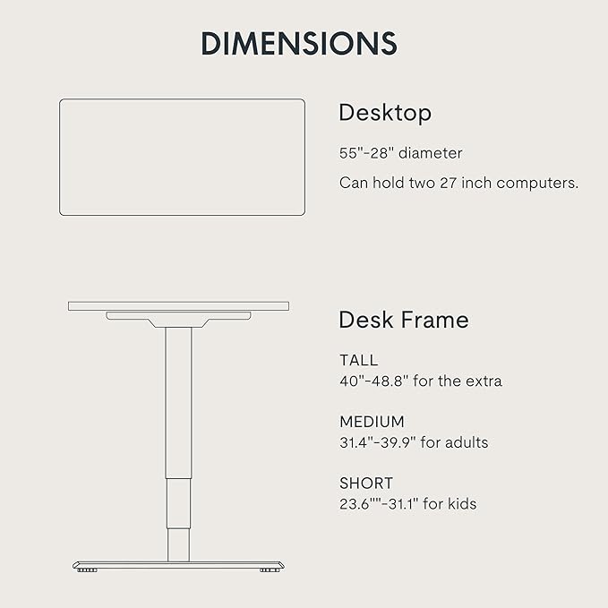 FLEXISPOT E6 3 Stages Dual Motor Electric Standing Desk 55x28 Inch Whole-Piece Board Height Adjustable Electric Sit Stand Desk(Black Frame + Brown Wood Grain Desktop, 2 Packages)