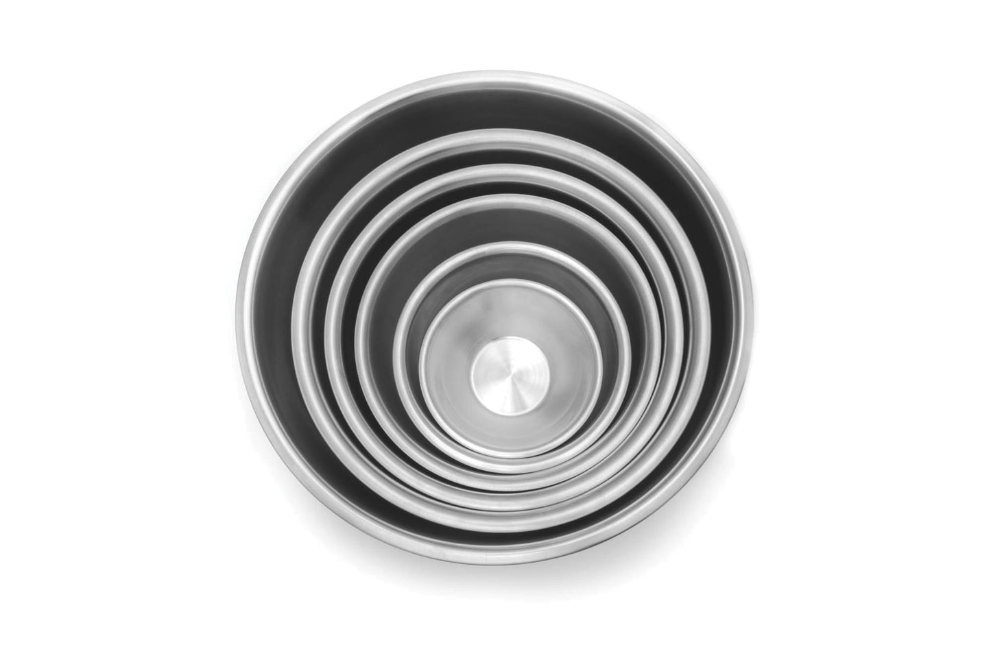 Fox Run 6-Piece Nesting Stainless Steel Polished Mirror Finish Mixing Bowls Set, 0.5, 1.25, 2.75, 4.25, 6.25 and 10.75 Quart