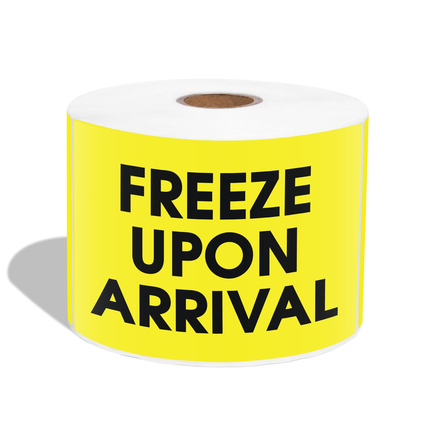 3" X 5" Freeze Upon Arrival Shipping Stickers (500 Labels, 1 Roll) Water-Resistant Temperature Handling and Packing Labels with Permanent Adhesive - Aegis Adhesives