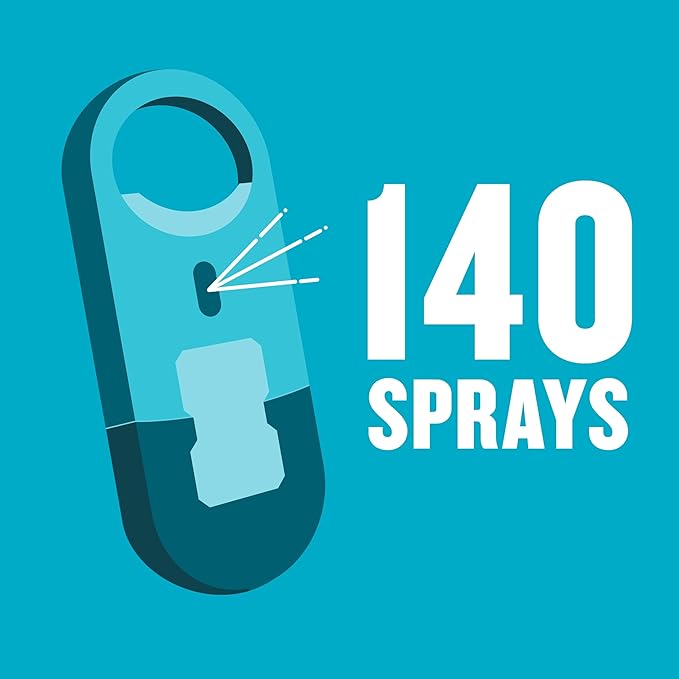 Listerine Cool Mint Pocketmist, Oral Care Mist for Fresh Breath, Non-Aerosol Sugar-Free Bad Breath Refresher Spray to Kill 99% of Bad Breath Germs, Portable, Cool Mint Flavor, 1 Pack of 2 Sprays