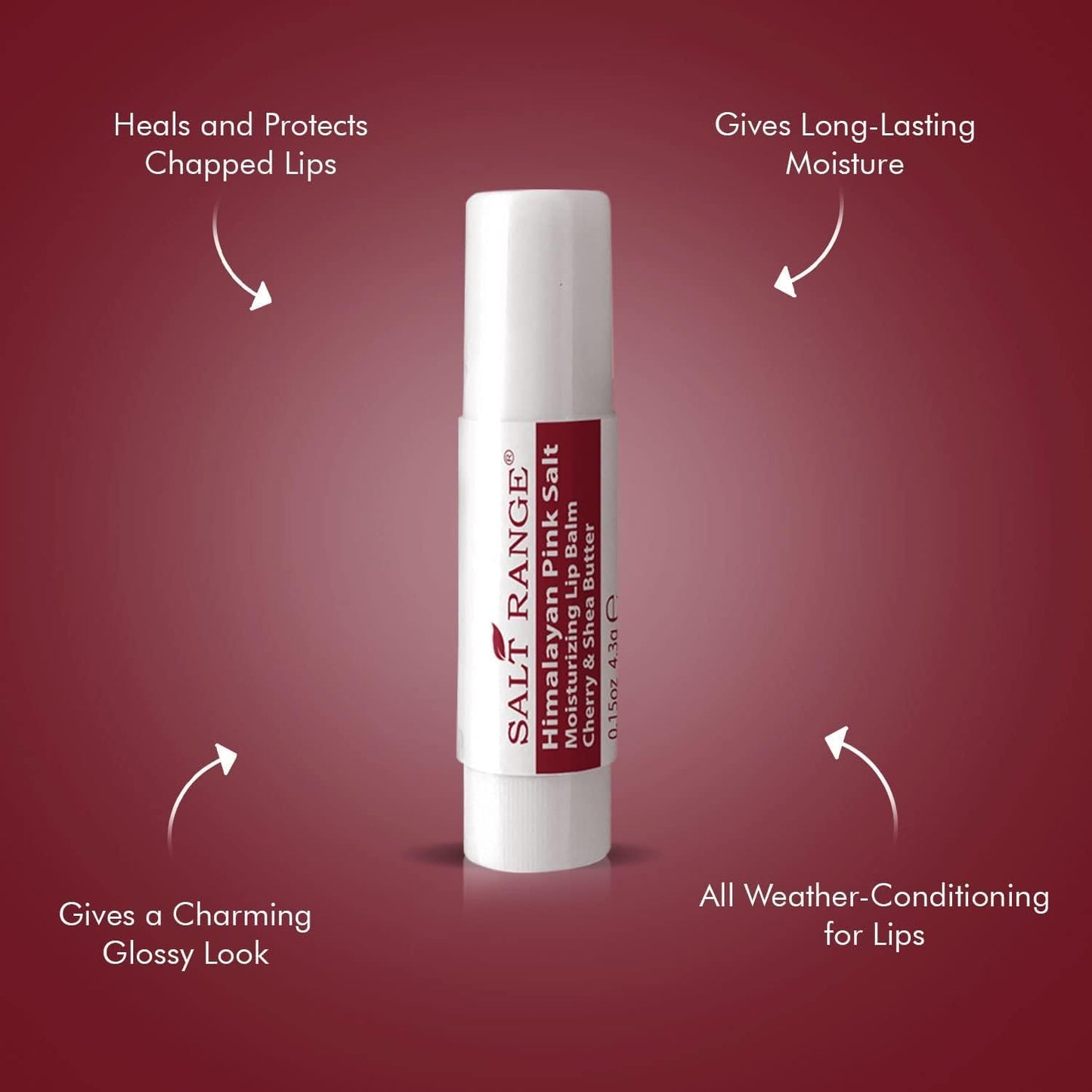 Natural Solution Lip Balm, Formulated with Cherry & Organic Shea Butter, Moisturizing Lip Care Multipack, Hydrating Moisturizer for Dry Lips, Organic Chapstick- 3 Count,6 Pieces