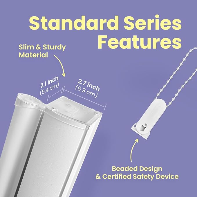 FOIRESOFT Standard Custom Blackout Zebra Roller Blinds [Bonita, Ivory Beige, W 10-109 x H 10-105 inch] Dual Layer Privacy Shade, Room Darkening, Select 1x1 for Custom