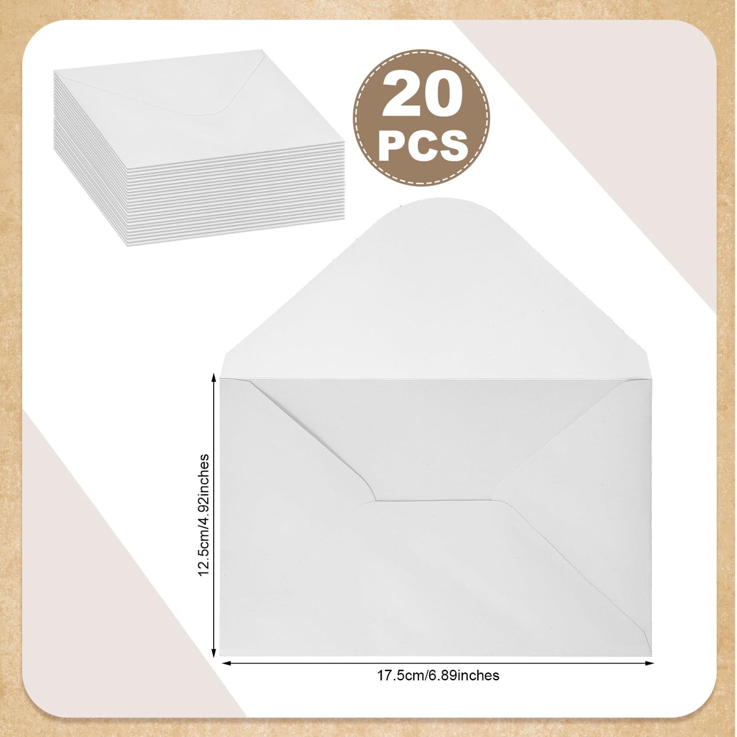 Jaloro Scrapbooks Gift Idea for Her DIY 20 Letters from People Who Love You Scrapbooks Craft Kit Bday Gift Include Kraft Coil Bound Notebook White Envelopes Glue Points for Friend Bestie 20th Birthday