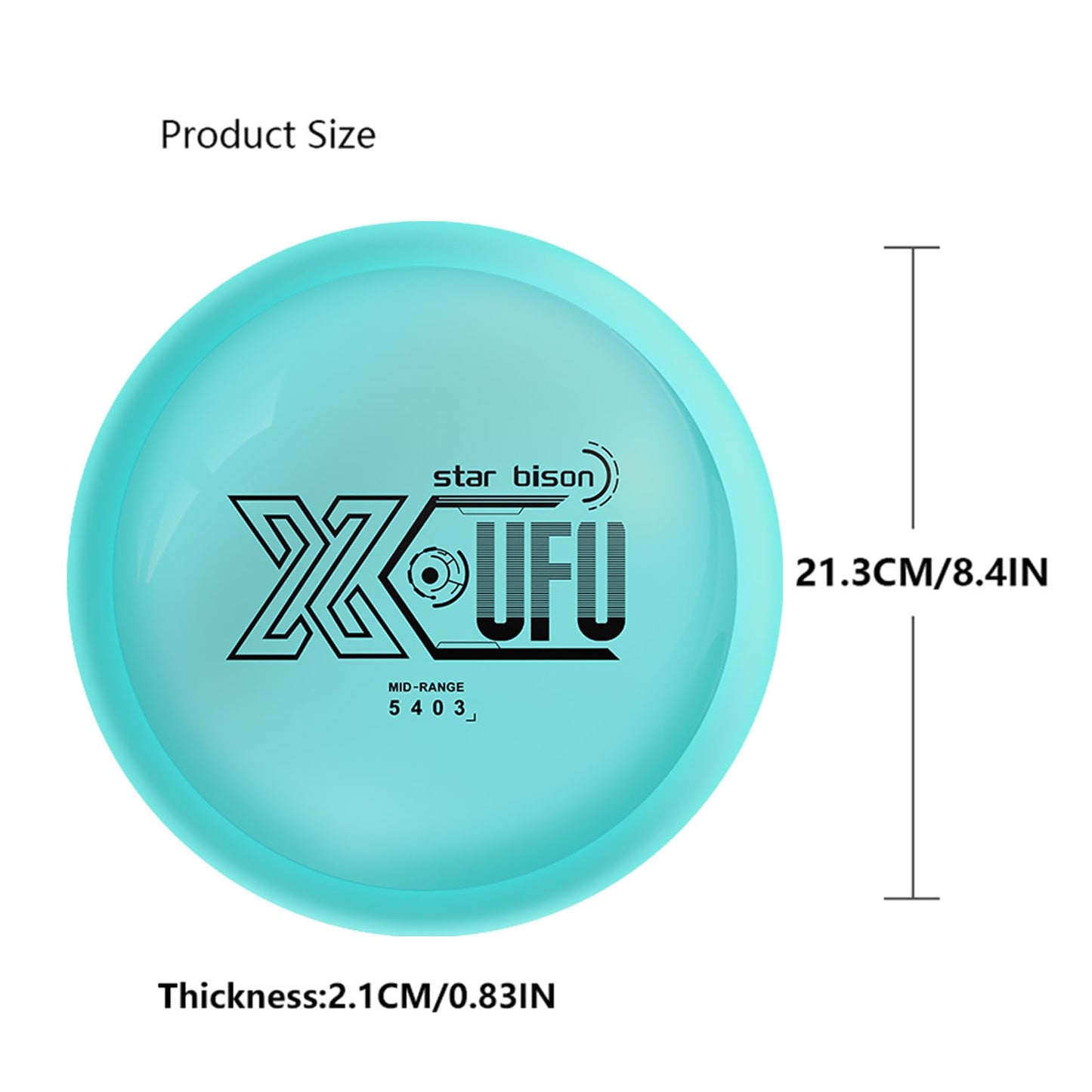 X-UFO Disc Golf Starter Set, 160-170g, Disc Golf Putter, Disc Golf Driver, Mid-Range, Beginner Disc Golf Set