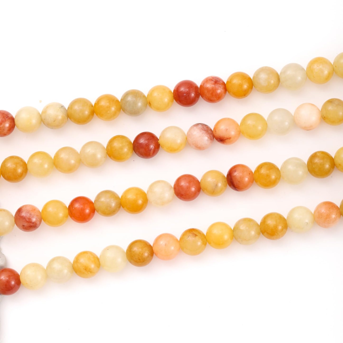 8mm 45pcs DIY Natural Yellow Aventurine Stone Beads Round Healing Crystal Gemstone Loose Beads for Jewelry Making Handmade Bracelet Necklace