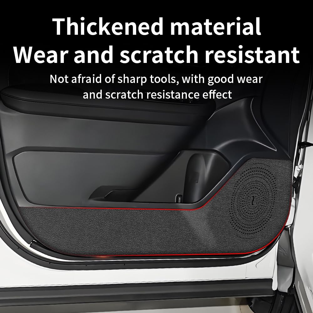 LUNQIN Car Door Anti Kick Pad for Toyota RAV4 2026 Accessories RAV 4 Protector Mat Dirty Collision Stickers Inner Decorative Protection