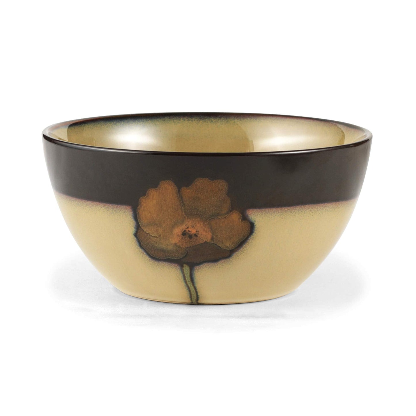 Pfaltzgraff Painted Poppies 16-Piece Dinnerware Set, Service for 4, Colorful Floral Stoneware Plates, Bowls, and Mugs, Microwave and Dishwasher Safe