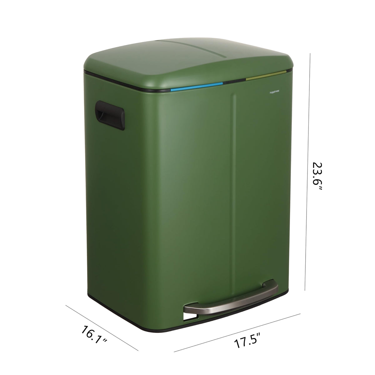 Marco 10.6 Gal Double Bucket Step Trash Can