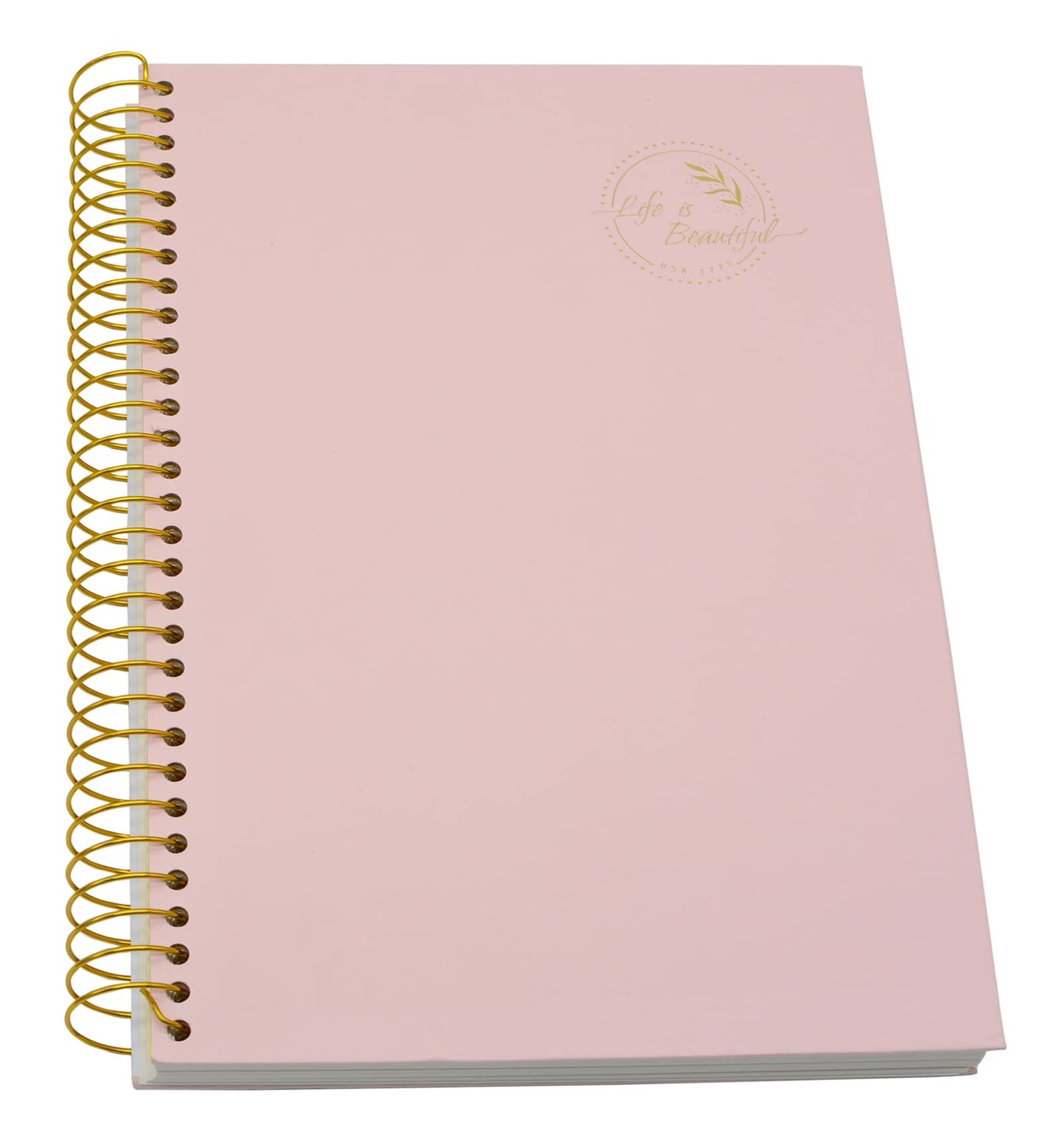 Yansanido Large Spiral Notebook, 5 Pcs B5 Thick Paper Hardcover 7mm College Ruled 5 Colors 150 Sheets -300 Pages Journals for Study, Work, Travel and Notes (5 Color)