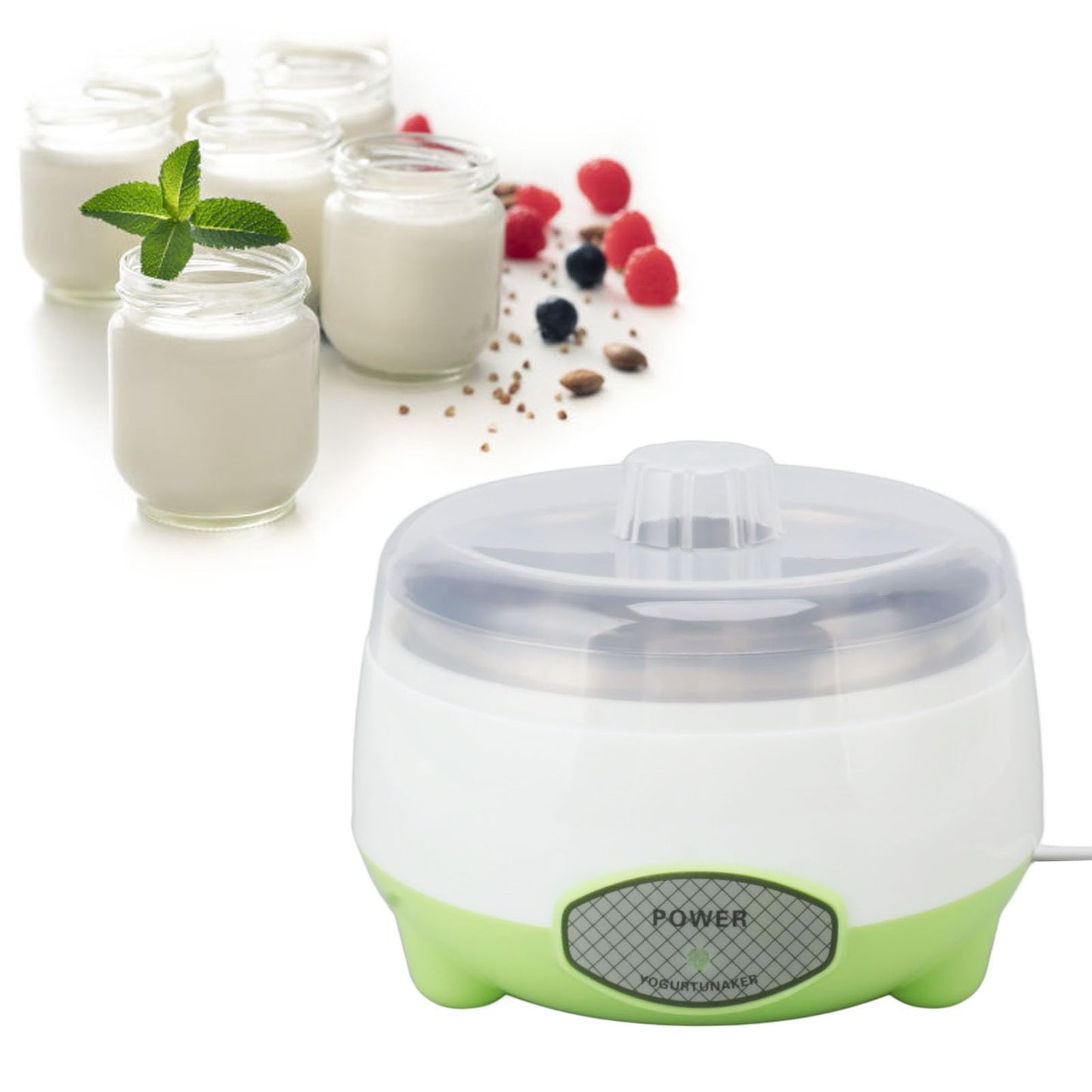 Naroote Yogurt Maker, Homemade Compact DIY Yogurt Maker for Kitchen for Wife (US Plug 110V)