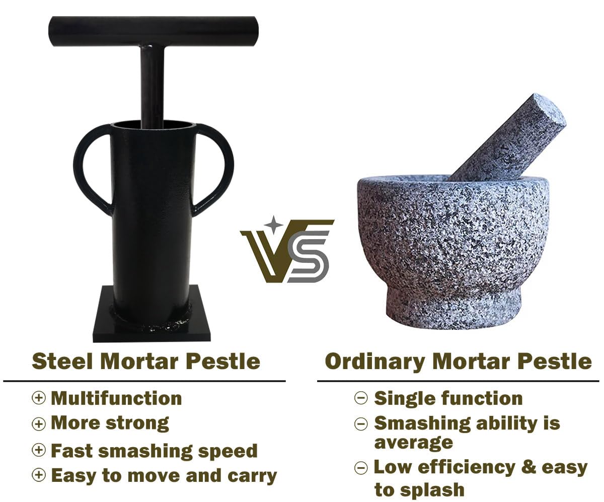 Rock Crusher Manual Hand Ore Crusher Glass Breaker Heavy Duty Frit Maker Mining Pulverizer Gold Prospecting Rock Hound