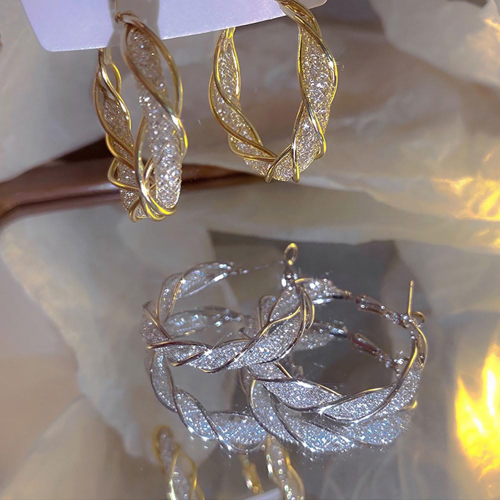 Lymphatic Activity Hoop Earrings, Lymphvity Germanium Earrings, Acupressure Slimming Earrings, Hoops Earrings, Lymphvity Germanium Earrings Lymphatic Drainage Earrings (Gold+Silver)