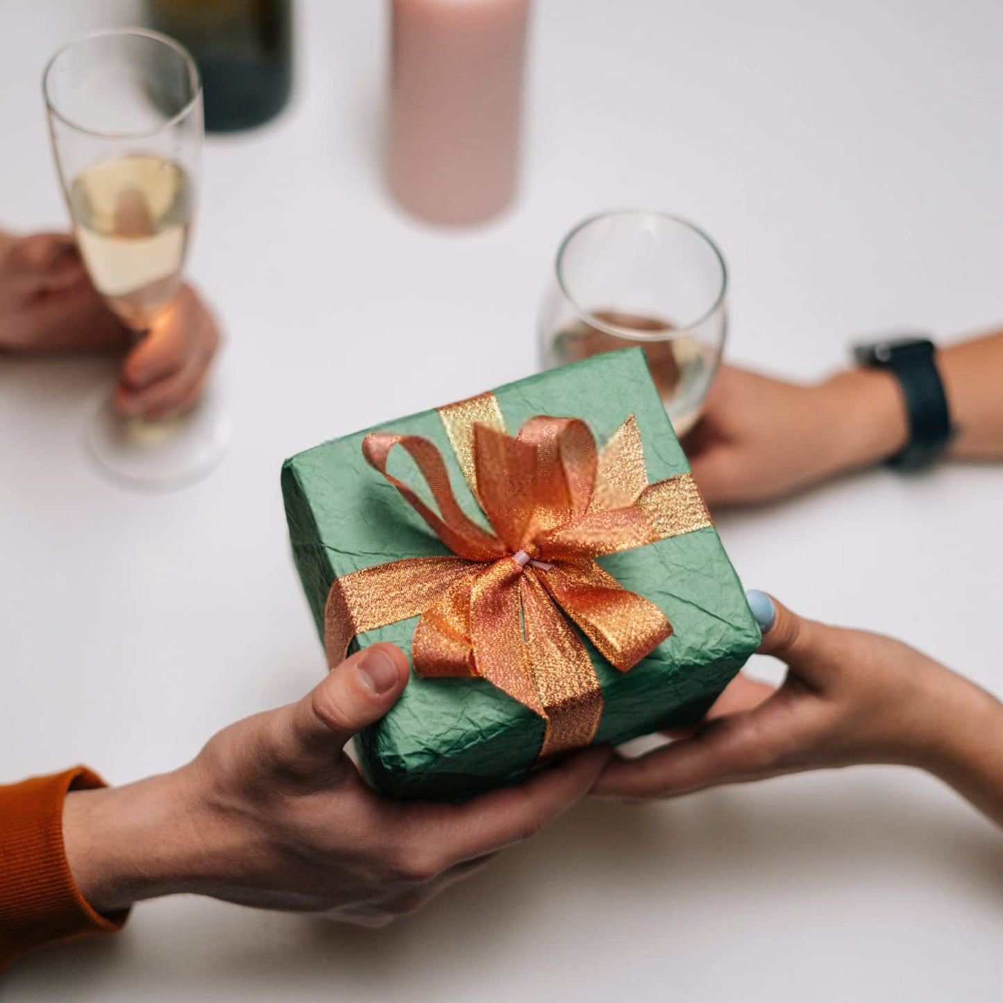 Nesting Gift Boxes Set Prank Gift Boxes Gift Wrap Boxes Surprise Box Small Square Kraft Paper Box Inside Box Gift Set for Christmas Halloween Birthday 10 Cartons No Lids (1.7-3.5 Inch), Brown