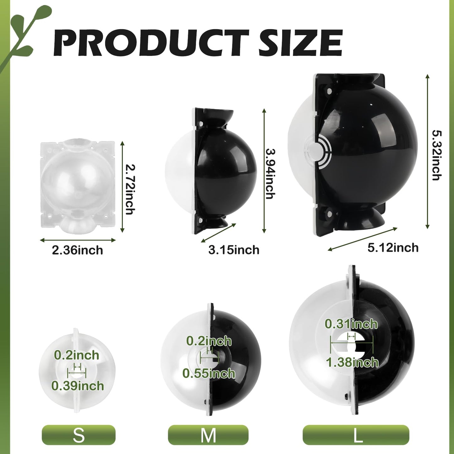 NVAAV Tree Root Growing Box, Air Layering Pods Propagation Kit, Reusable Half Transparent Plants Asexual Reproduction Grafting Ball for Fast Propagation Plants (12 pcs Small)
