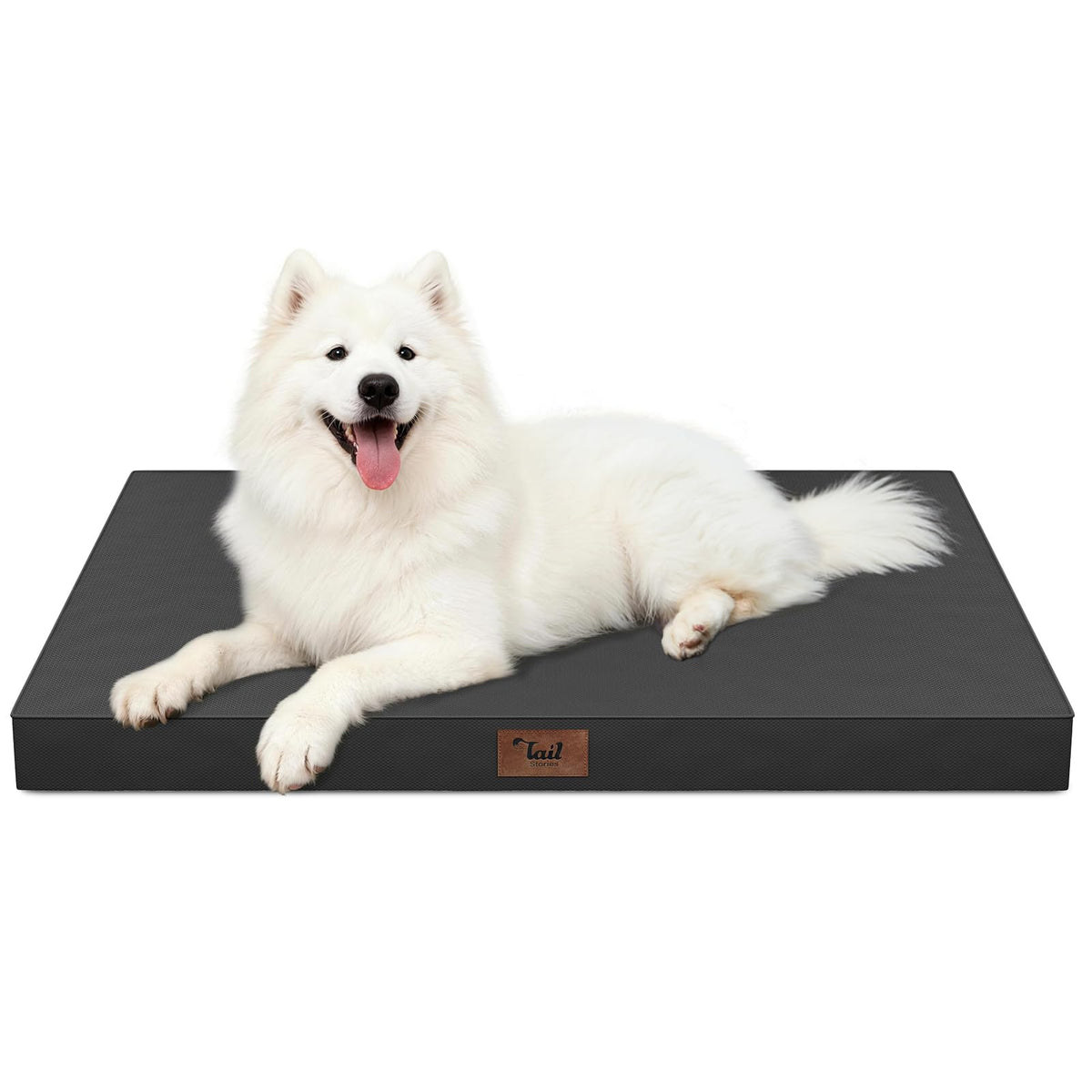 Tail Stories Large Waterproof Orthopedic Dog Bed with Egg Crate Foam