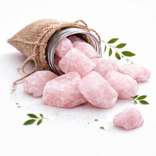 "300+ Carats, 1 Pc Rose Quartz Rock Rough Stone 4050 mm Raw Crystals Rock Crystals and Healing Stones Rough Gemstones Rock Collection for Beginners Used as Crystal Therapy, Meditation, Reiki"