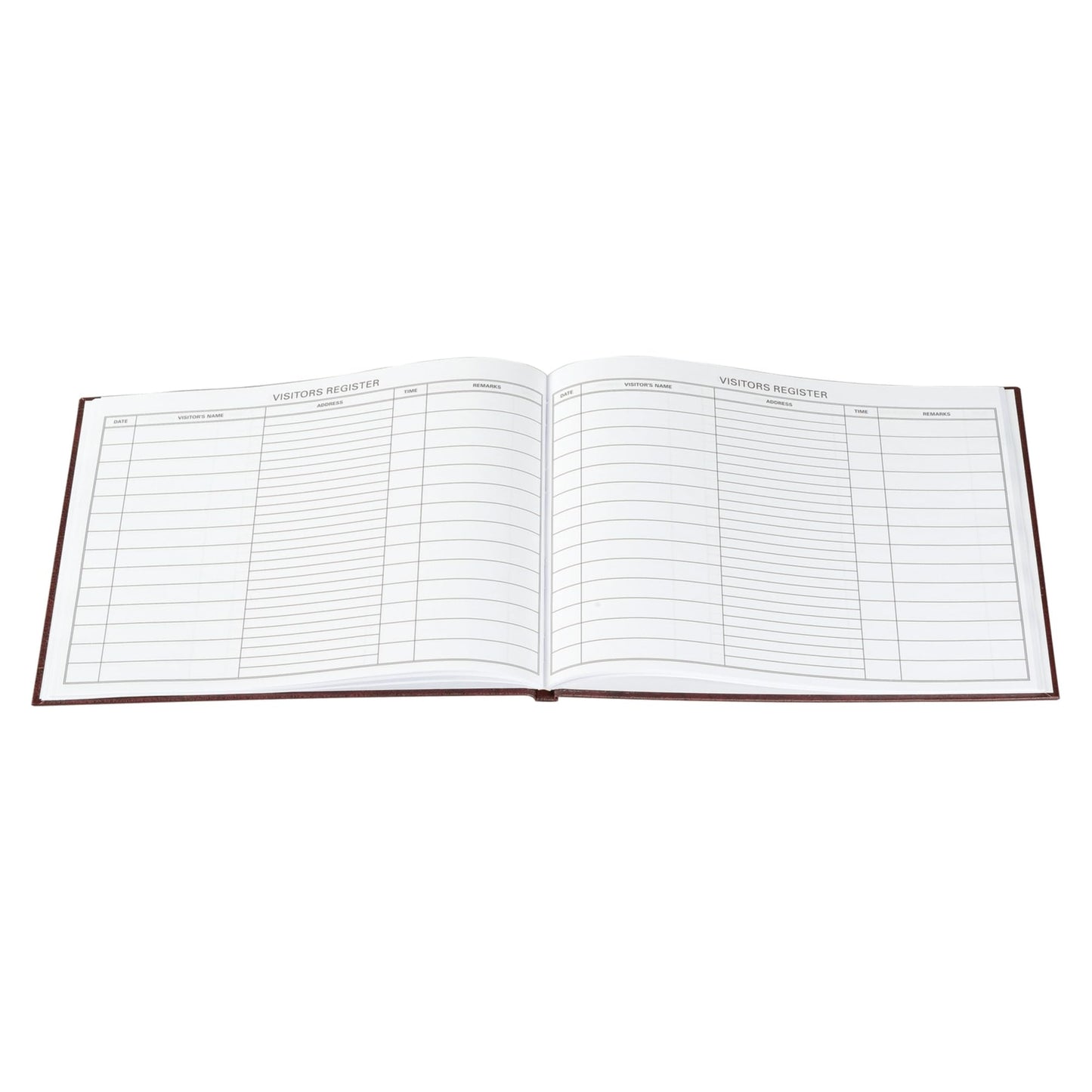 Wilson Jones S490 Visitor Register Book, Red Hardcover, 112 Ruled Pages, 8 1/2 x 11
