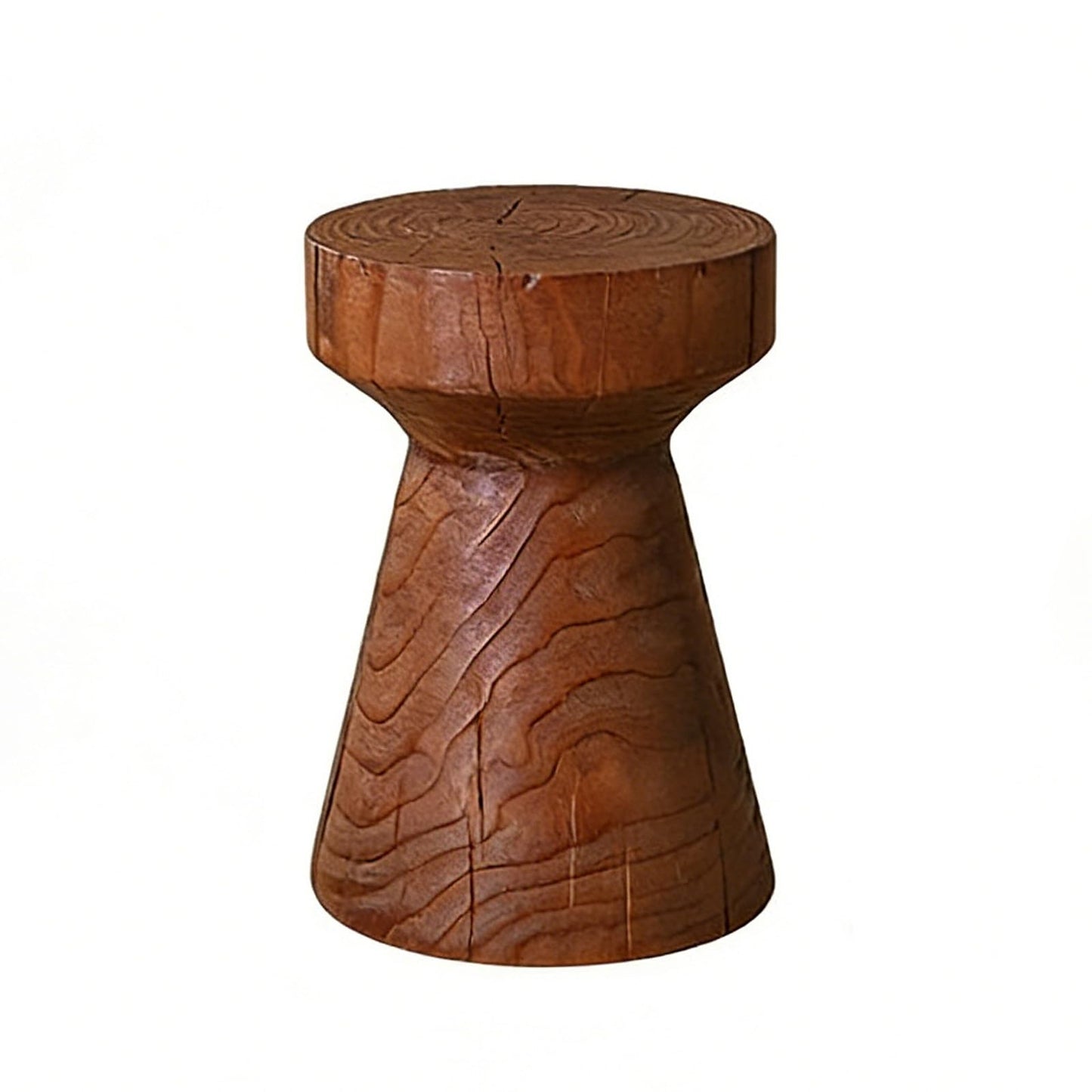 LDKFLKR Solid Wood Small Side Table, Accent Table Freeform Natural Plant Stand Coffee Table Pedestal Display Stand Accent Stool for Living Room Bedroom Entryway Office Home Decor,G