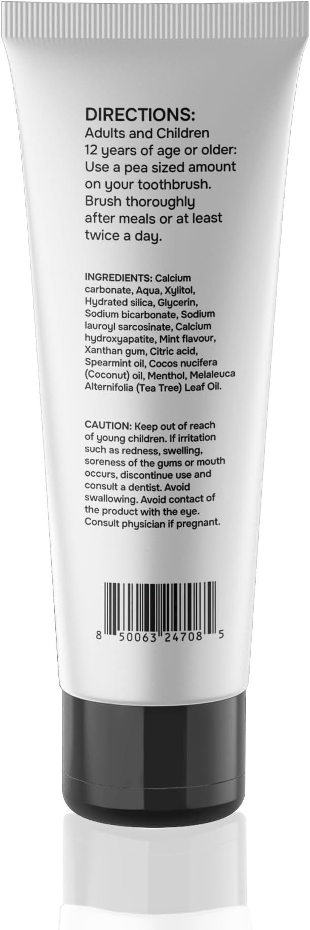 Fluoride Free Nano Hydroxyapatite Ultimate Toothpaste for Remineralizing Enamel & Sensitive Relief, Whitening, Antiplaque, SLS Free, Fresh Mint, 4 oz (3 Tubes, Fresh Mint)