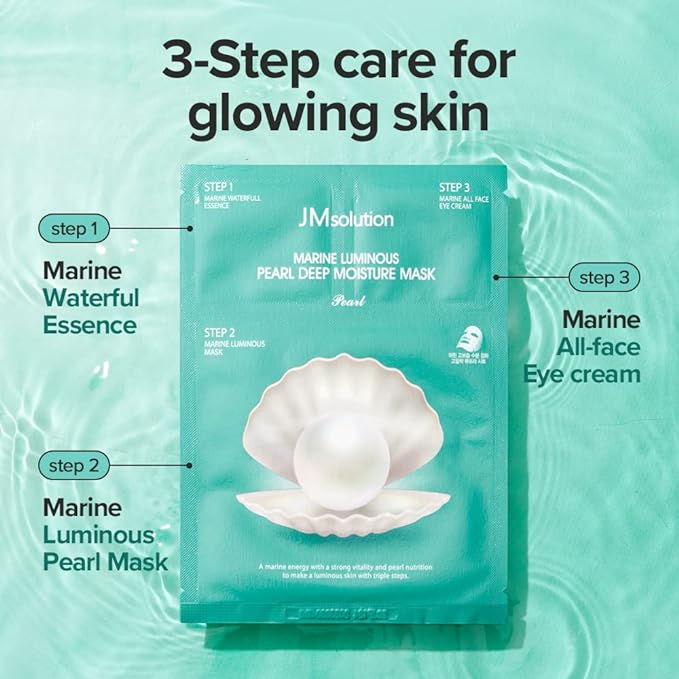 JMSolution 3 step Spa care Face Mask bundle -Marine Luminous Pearl Moisture & Balace Mask Bundle 20EA